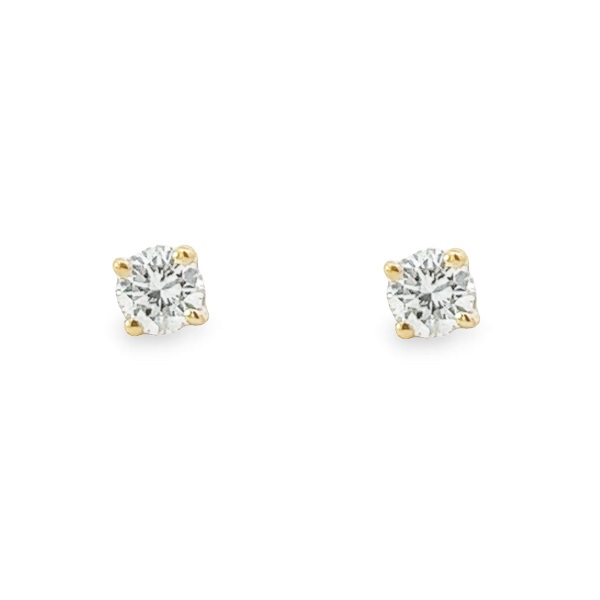 0.30 Carat Diamond Studs in 14K Yellow Gold